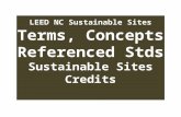 LEED NC Sustainable Sites Terms, Concepts Referenced Stds Sustainable Sites Credits.