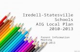 Iredell-Statesville Schools AIG Local Plan 2010-2013 Parent Information Meeting 2012-2013.