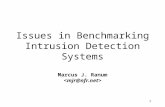 1 Issues in Benchmarking Intrusion Detection Systems Marcus J. Ranum.