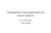 Outpatient management of heart failure Dr. Rob Wu Feb 2008.