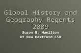 Global History and Geography Regents 2009 Susan E. Hamilton Of New Hartford CSD.