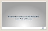Patient Protection and Affordable Care Act (PPACA)