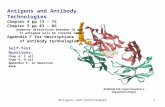 Antigens and Technologies1 Antigens and Antibody Technologies Chapter 4 pp 73 - 75 Chapter 5 pp 83 - 86 (however distinction between Td and Ti antigens.