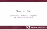 Assessment, Clinical Judgment and Nursing Diagnoses Chapter Two.