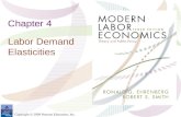 Copyright © 2009 Pearson Education, Inc. Chapter 4 Labor Demand Elasticities.