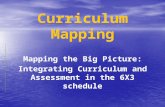 Curriculum Mapping Mapping the Big Picture: Integrating Curriculum and Assessment in the 6X3 schedule.