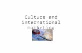 Culture and international marketing. Questions: 1. How can culture affect marketing decisions for international subsidiaries of the amusement.