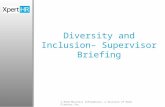 © Reed Business Information, a division of Reed Elsevier Inc. Diversity and Inclusion– Supervisor Briefing.