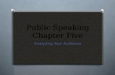 Public Speaking Chapter Five Analyzing Your Audience.