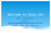 Welcome to Room 234 Mrs. Danielson Email: danielsonk@wrentham.k12.ma.usdanielsonk@wrentham.k12.ma.us Phone: 508-384-5430 ext. 4240.