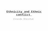 Ethnicity and Ethnic conflict Zinaida Shevchuk. The role of ethnicity After the World War II: few new states were created through ethnic secession. Iceland,