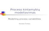 Proceso kintamybių modeliavimas Modelling process variabilities Donatas Čiukšys.