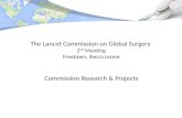 The Lancet Commission on Global Surgery 2 nd Meeting Freetown, Sierra Leone Commission Research & Projects.