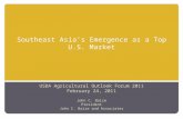 Southeast Asia’s Emergence as a Top U.S. Market USDA Agricultural Outlook Forum 2011 February 24, 2011 John C. Baize President John C. Baize and Associates.