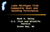 Lake Michigan Fish Community Goal and Guiding Principles Mark E. Holey U.S. Fish and Wildlife Service Green Bay, WI.