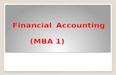 Financial Accounting (MBA 1). My Contact Details: AJ Ramgoon [B.Comm, UHDE, MBA, Pastel (Advanced), MYOB, ADR (SA), PG Dip (Advanced Taxation) Contact.