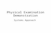 Physical Examination Demonstration Systems Approach.