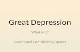 Great Depression What is it? Causes and Contributing Factors.