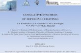 CUMULATIVE SYNTHESIS OF SUPERHARD COATINGS S.A. Kinelovskii 1,4, S.A. Gromilov 2,4, M.A. Korchagin 3, Yu.N. Popov 4, and K.K. Maevskii 1 1- Lavrent'ev.