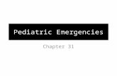Pediatric Emergencies Chapter 31. Airway Differences Larger tongue relative to the mouth Larger epiglottis Less well-developed rings of cartilage in the.