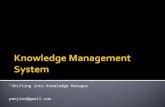 “Shifting into Knowledge Manager” panjiws@gmail.com.