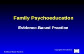 Family Psychoeducation Evidence-Based Practice Evidence-Based Practices Copyright  West Institute.