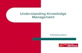 Understanding Knowledge Management Introduction. Decision. Action. Collaboration. Cooperation. Success. Failure. Enterprise. Strategy. These words and.