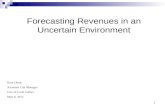 1 Forecasting Revenues in an Uncertain Environment Kent Olson Assistant City Manager City of Coral Gables May 6, 2012.