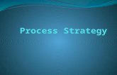 Process Strategy The process by which a firm converts inputs into goods and services The purpose is to build a production process that meets customer.