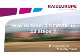 Enjoy Europe Travel by Train! How to book a KORAIL in 13 steps ?