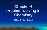 Chapter 4 Problem Solving in Chemistry Milbank High School.