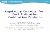 1 Regulatory Concepts for Dual Indication Combination Products Charu Mullick, M.D. Division of Antiviral Products, CDER U.S. Food and Drug Administration.