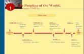 2600 B.C. 2,500,000 B.C.. 1,600,000 B.C. 40,000 B.C.. 1 CHAPTER Time Line 4,000,000 B.C. 2500 B.C. 3000 B.C. The Peopling of the World, Prehistory–2500.