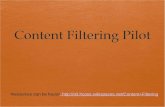 Resources can be found: Filtering: Filtering.