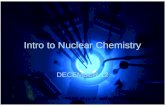 Intro to Nuclear Chemistry DECEMBER 12 .