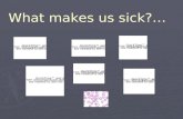 What makes us sick?… …pathogens make us sick  An organism or substance that causes disease  Contains an antigen- substance that triggers an immune.