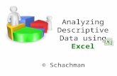 Analyzing Descriptive Data using Excel © Schachman.