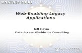 Web-Enabling Legacy Applications Jeff Haym Data Access Worldwide Consulting.