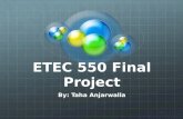 ETEC 550 Final Project By: Taha Anjarwalla. Index Problem Context Statement of Problem Needs Assessment/Analysis Instructional Intervention Lessons Learned.