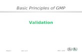 Module 4Slide 1 of 23 WHO - EDM Validation Basic Principles of GMP.