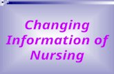 Changing Information of Nursing. 2 HOUSE KEEPING This is 1.5 Hour class Restrooms are located… Cell Phones Please turn off or change to vibrate If you.