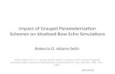 Impact of Graupel Parameterization Schemes on Idealized Bow Echo Simulations Rebecca D. Adams-Selin Adams-Selin, R. D., S. C. van den Heever, and R. D.