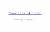 Chemistry of Life Biology Chapter 2. Elements Substances that cannot be broken down chemically into simpler kinds of matter More than 100 types Organized.