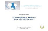 Analytical Report “Constitutional Reform: View of Civil Society” Agency for Legislative Initiatives .