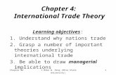 Chapter 04© Mike W. Peng (Ohio State University)1 Chapter 4: International Trade Theory Learning objectives: 1. Understand why nations trade 2. Grasp a.