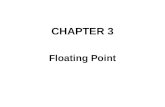 CHAPTER 3 Floating Point. Representation of Fractions (1/2) With base 10, we have a decimal point to separate integer and fraction parts to a number.