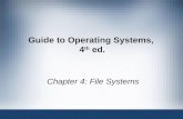 Guide to Operating Systems, 4 th ed. Chapter 4: File Systems.