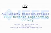 IEEE All Society Research Project: 2003 IEEE Oceanic Engineering Society Research coordinated by IEEE Research Corporate Strategy and Communications.