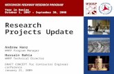 Research Projects Update Andrew Hanz WHRP Program Manager Hussain Bahia WHRP Technical Director DRAFT CONCEPT for Contractor Engineer conference January.