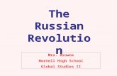 Mrs. Browne Hornell High School Global Studies II The Russian Revolution.